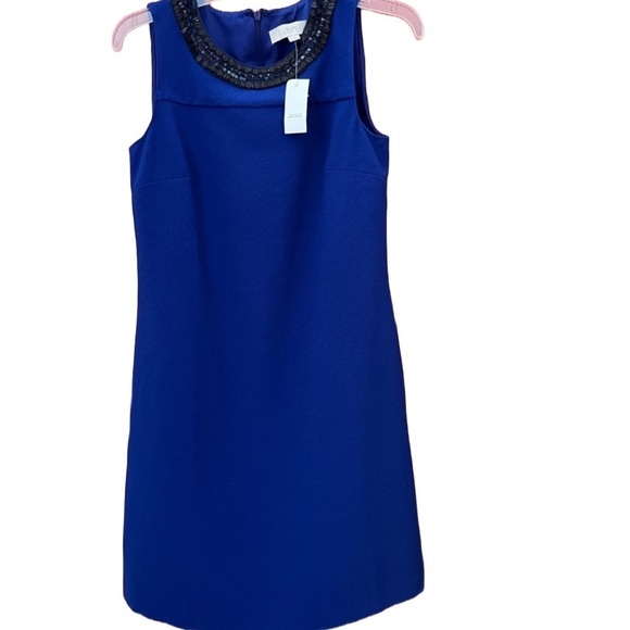 NWT Loft Blue Party Dress FLAWED 2 - Picture 1 of 9